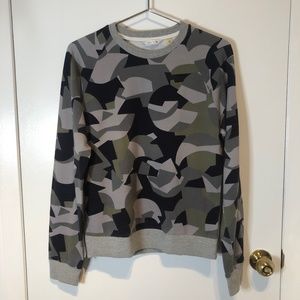 Abstract camouflage sweater